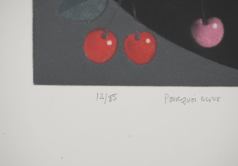 Mario AVATI : Pourquoi bleue, Gravure originale (photo de détail 6) - Crédit photo : Galerie Art.Paris