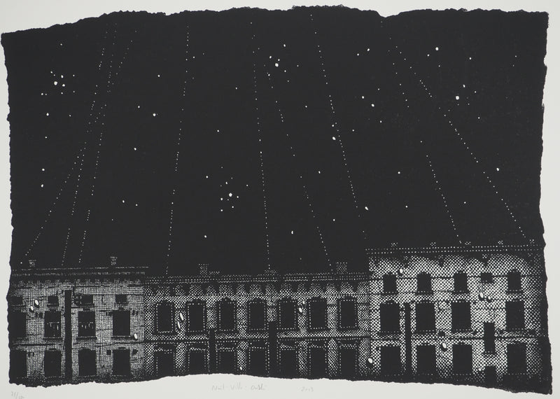 Nicolas POIGNON : Ciel étoilé, Lithographie originale (photo de détail 3) - Crédit photo : Galerie Art.Paris