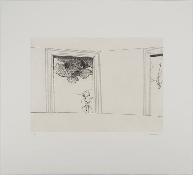José HERNANDEZ : Mante religieuse, Gravure originale (vue générale) - Crédit photo : Galerie Art.Paris