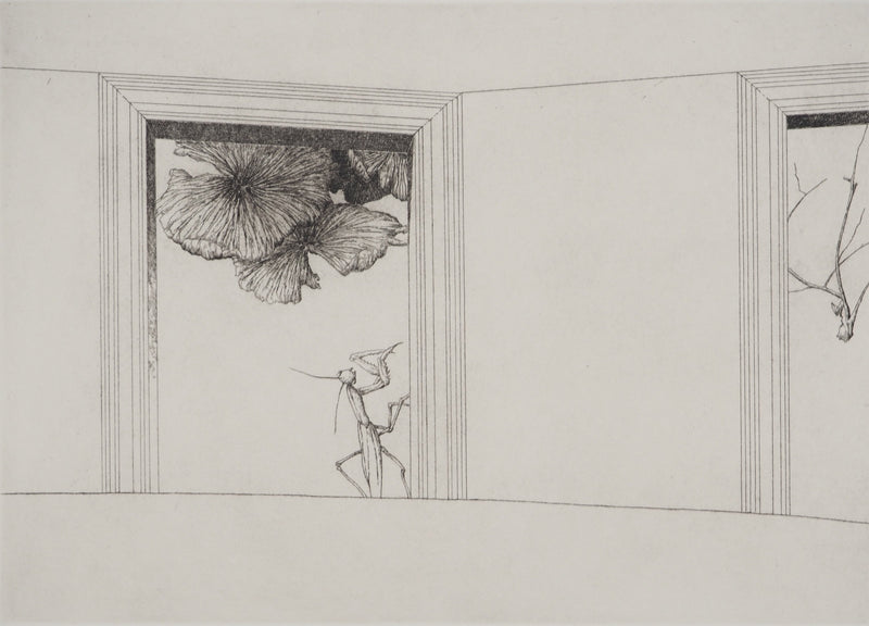 José HERNANDEZ : Mante religieuse, Gravure originale (photo de détail 3) - Crédit photo : Galerie Art.Paris