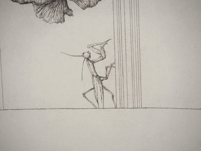 José HERNANDEZ : Mante religieuse, Gravure originale (photo de détail 5) - Crédit photo : Galerie Art.Paris