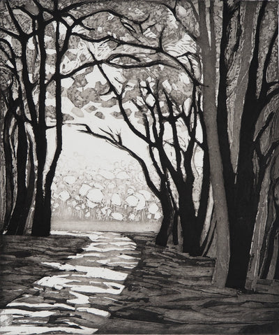 Maurice CHOT-PLASSOT : Rivière en forêt, Gravure originale (photo de détail 3) - Crédit photo : Galerie Art.Paris