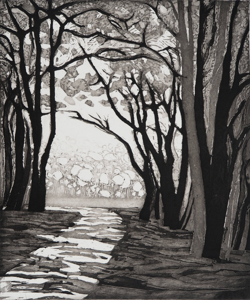 Maurice CHOT-PLASSOT : Rivière en forêt, Gravure originale (photo de détail 3) - Crédit photo : Galerie Art.Paris