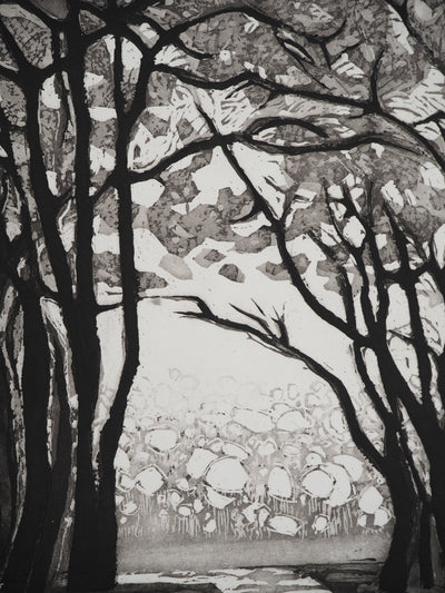 Maurice CHOT-PLASSOT : Rivière en forêt, Gravure originale (photo de détail 4) - Crédit photo : Galerie Art.Paris