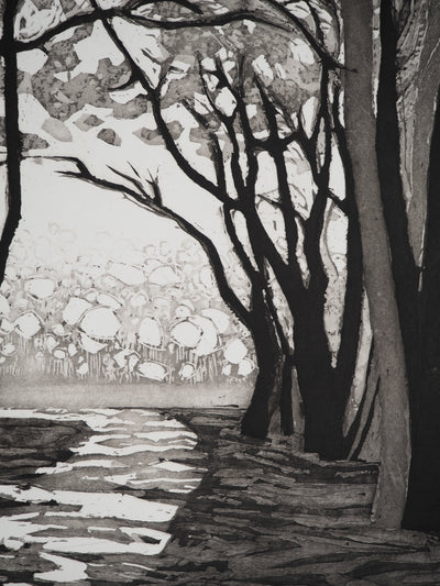 Maurice CHOT-PLASSOT : Rivière en forêt, Gravure originale (photo de détail 5) - Crédit photo : Galerie Art.Paris