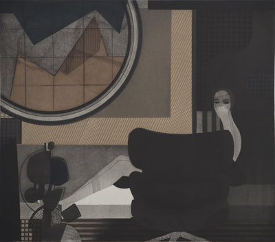André MINAUX : Figure de l'ombre, Gravure originale (photo de détail 3) - Crédit photo : Galerie Art.Paris
