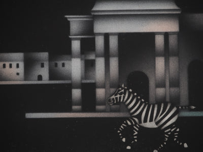 Mario AVATI : Le zèbre à Venise, Gravure originale (photo de détail 4) - Crédit photo : Galerie Art.Paris