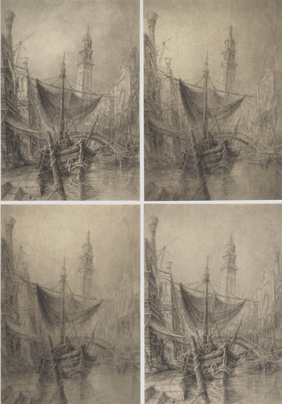 Jean-Michel MATHIEUX-MARIE : Venise III, Gravure originale (photo de détail 3) - Crédit photo : Galerie Art.Paris