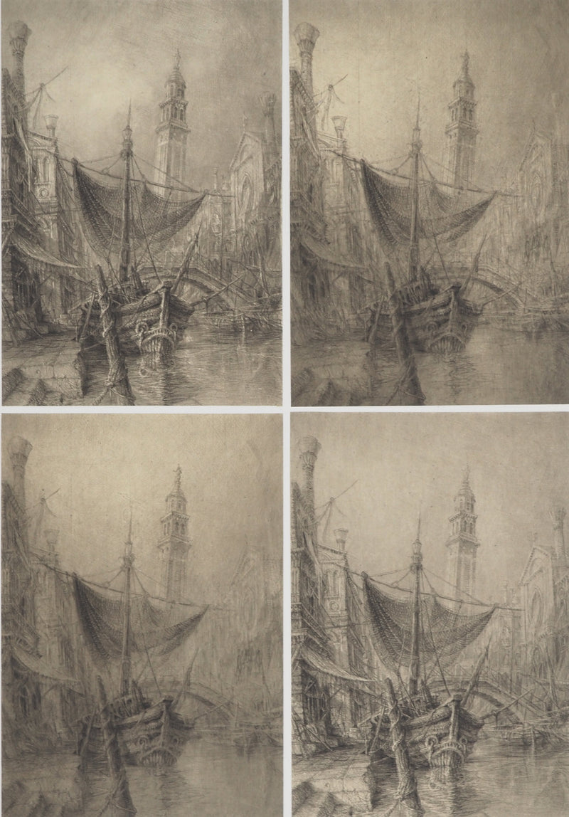 Jean-Michel MATHIEUX-MARIE : Venise III, Gravure originale (photo de détail 3) - Crédit photo : Galerie Art.Paris