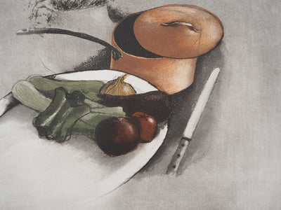 Annapia ANTONINI : La ratatouille, Gravure originale (photo de détail 5) - Crédit photo : Galerie Art.Paris