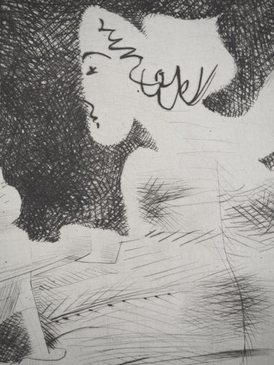 Javier VILATO : Femme et enfant, Gravure originale (photo de détail 4) - Crédit photo : Galerie Art.Paris