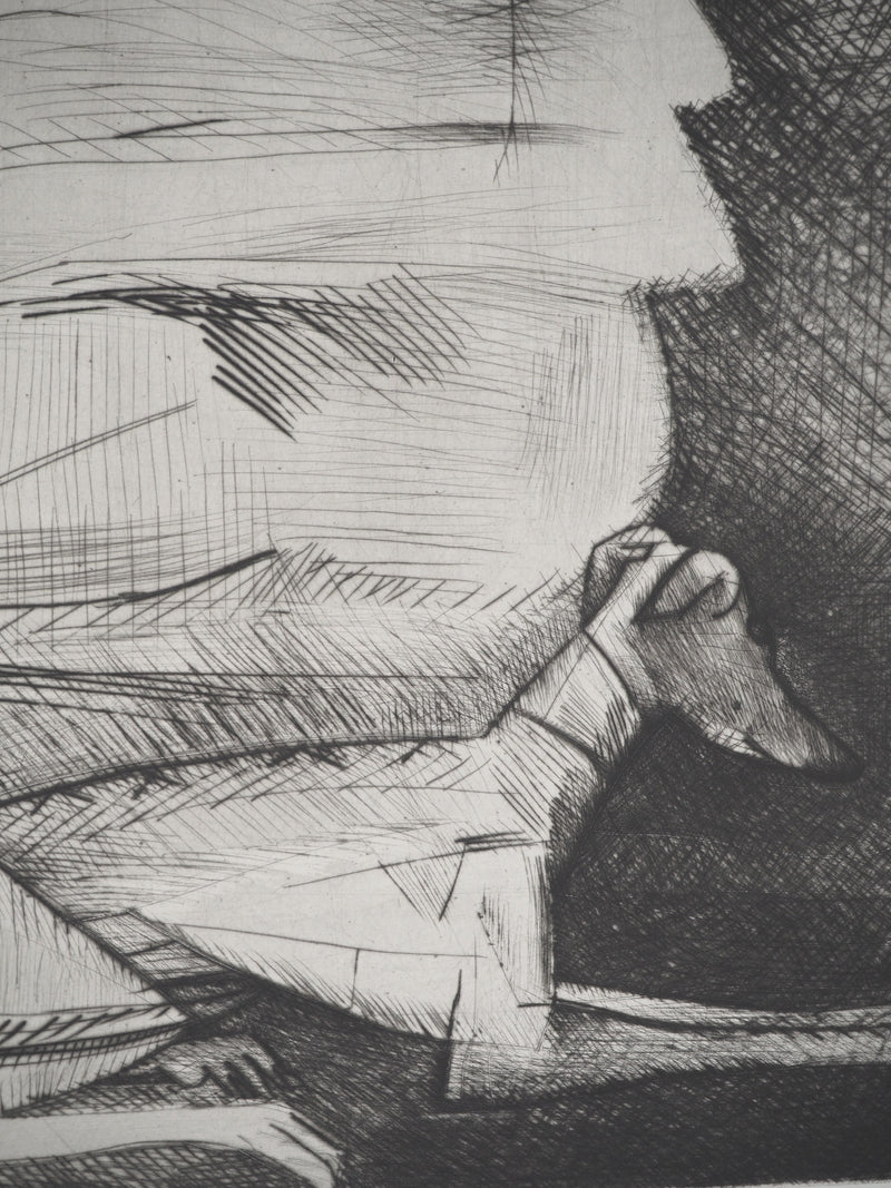 Javier VILATO : Femme et enfant, Gravure originale (photo de détail 5) - Crédit photo : Galerie Art.Paris