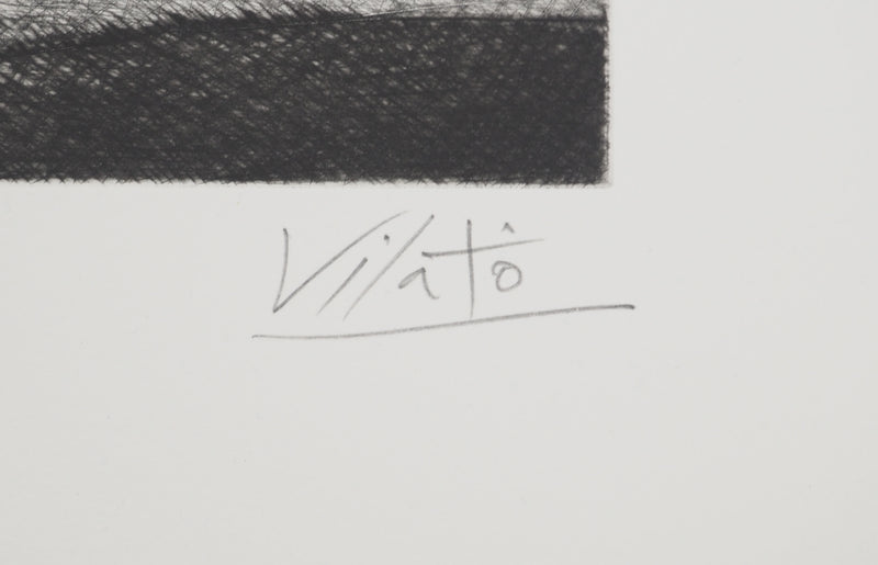 Javier VILATO : Femme et enfant, Gravure originale (photo de détail 2) - Crédit photo : Galerie Art.Paris