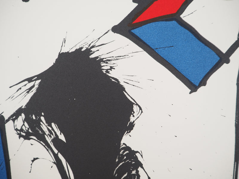 Pierre ALECHINSKY : Les Ambassadeurs : Muse assise, Lithographie originale (photo de détail 5) - Crédit photo : Galerie Art.Paris