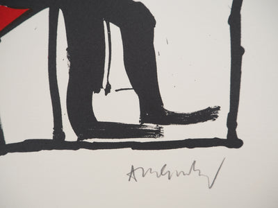 Pierre ALECHINSKY : Les Ambassadeurs : Muse assise, Lithographie originale (photo de détail 2) - Crédit photo : Galerie Art.Paris