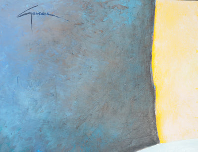 Claude GAVEAU : Nu surpris par les lumières du petit matin, c, Tableau original (photo de détail 2) - Crédit photo : Galerie Art.Paris