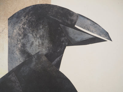 Claude GAVEAU : Le corbeau, oeuvre originale (photo de détail 5) - Crédit photo : Galerie Art.Paris
