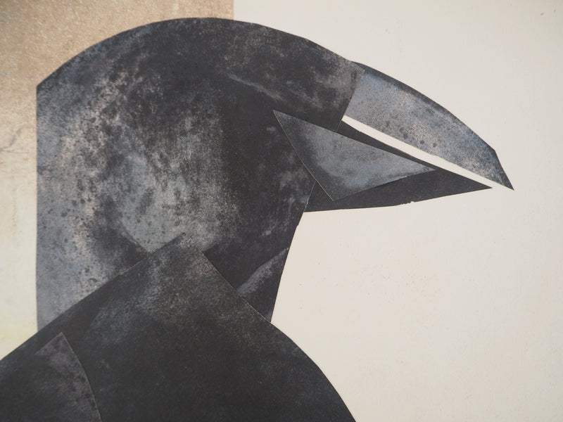 Claude GAVEAU : Le corbeau, oeuvre originale (photo de détail 5) - Crédit photo : Galerie Art.Paris