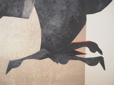 Claude GAVEAU : Le corbeau, oeuvre originale (photo de détail 7) - Crédit photo : Galerie Art.Paris