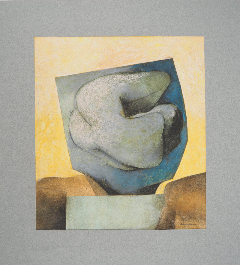 Claude GAVEAU : Modèle en équilibre, Dessin original (photo de détail 3) - Crédit photo : Galerie Art.Paris