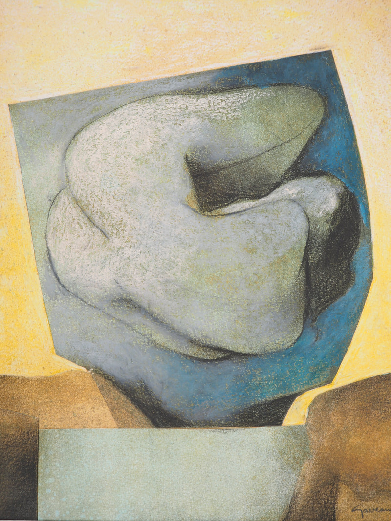 Claude GAVEAU : Modèle en équilibre, Dessin original (photo de détail 4) - Crédit photo : Galerie Art.Paris