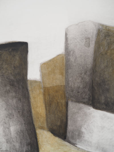 Claude GAVEAU : Paysage abstrait, Dessin original (photo de détail 5) - Crédit photo : Galerie Art.Paris