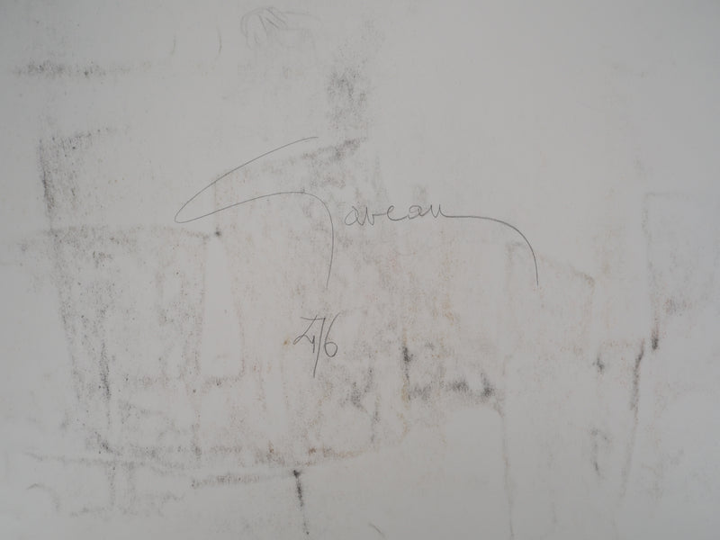 Claude GAVEAU : Paysage abstrait, Dessin original (photo de détail 6) - Crédit photo : Galerie Art.Paris