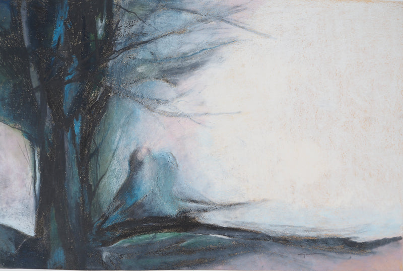 Claude GAVEAU : Oiseaux de nuit, Dessin original (vue générale) - Crédit photo : Galerie Art.Paris