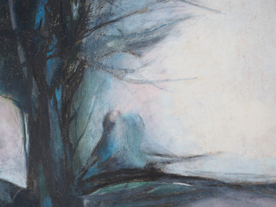 Claude GAVEAU : Oiseaux de nuit, Dessin original (photo de détail 3) - Crédit photo : Galerie Art.Paris