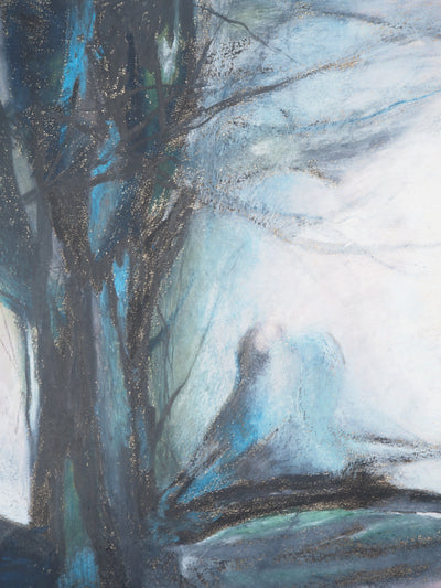 Claude GAVEAU : Oiseaux de nuit, Dessin original (photo de détail 4) - Crédit photo : Galerie Art.Paris