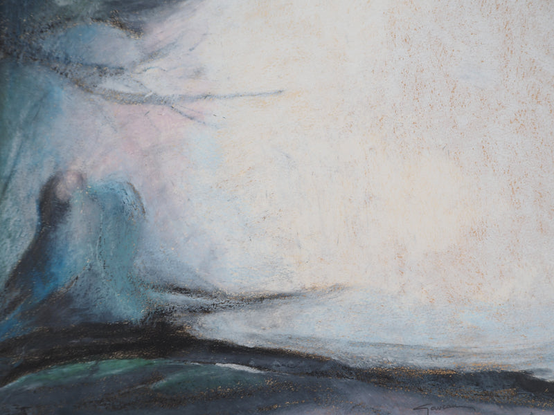 Claude GAVEAU : Oiseaux de nuit, Dessin original (photo de détail 5) - Crédit photo : Galerie Art.Paris