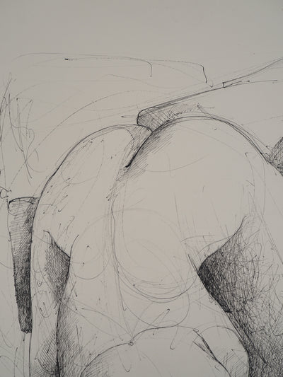 Claude GAVEAU : Femme nue, Dessin original (photo de détail 5) - Crédit photo : Galerie Art.Paris