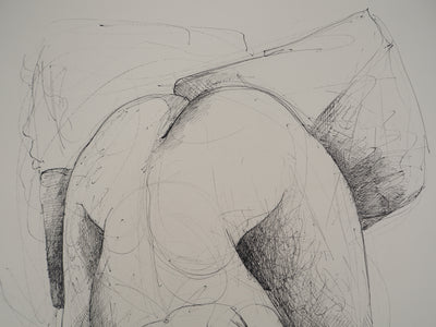 Claude GAVEAU : Femme nue, Dessin original (photo de détail 6) - Crédit photo : Galerie Art.Paris