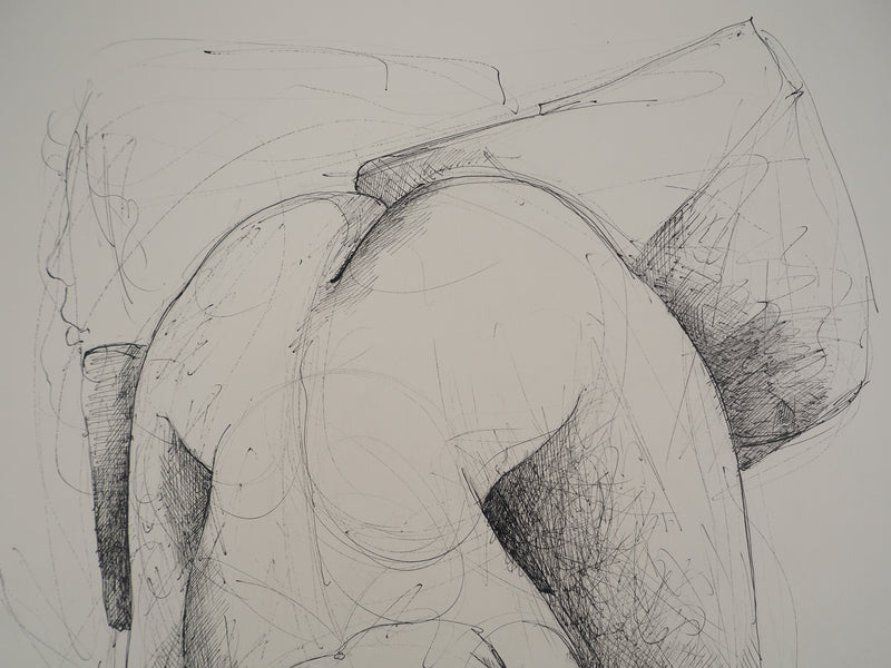 Claude GAVEAU : Femme nue, Dessin original (photo de détail 6) - Crédit photo : Galerie Art.Paris