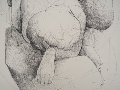Claude GAVEAU : Femme nue, Dessin original (photo de détail 7) - Crédit photo : Galerie Art.Paris