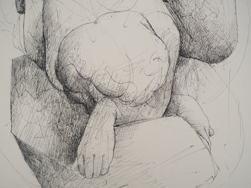 Claude GAVEAU : Femme nue, Dessin original (photo de détail 7) - Crédit photo : Galerie Art.Paris