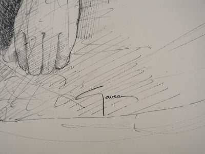Claude GAVEAU : Femme nue, Dessin original (photo de détail 2) - Crédit photo : Galerie Art.Paris