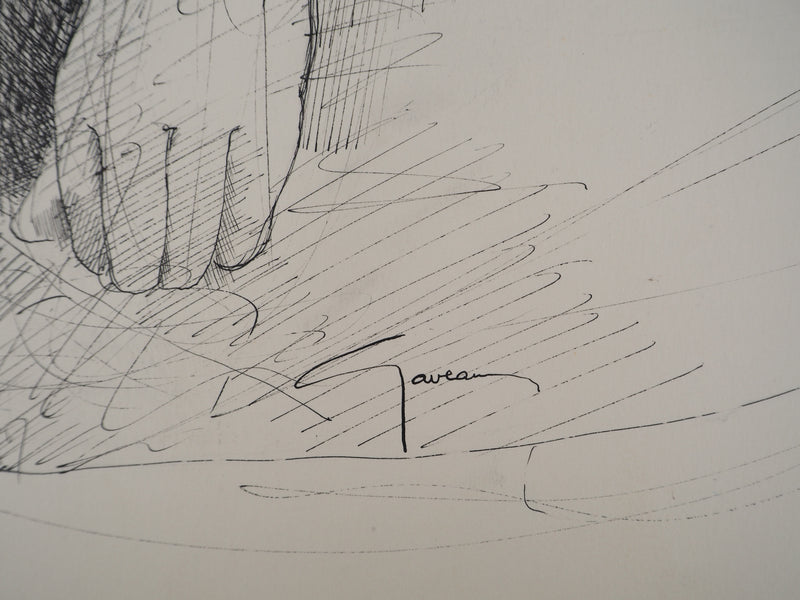 Claude GAVEAU : Femme nue, Dessin original (photo de détail 2) - Crédit photo : Galerie Art.Paris