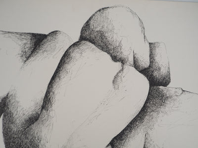 Claude GAVEAU : Modèle nue féminin, Dessin original (photo de détail 4) - Crédit photo : Galerie Art.Paris