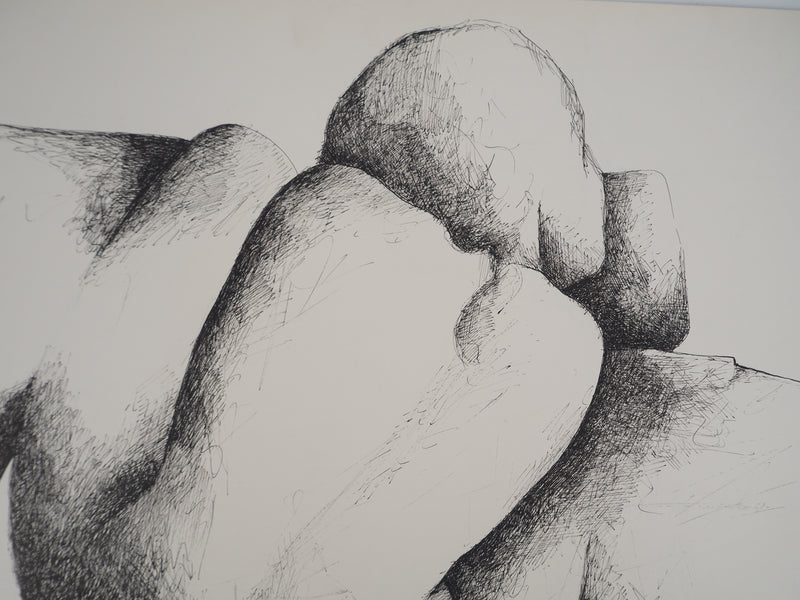 Claude GAVEAU : Modèle nue féminin, Dessin original (photo de détail 4) - Crédit photo : Galerie Art.Paris
