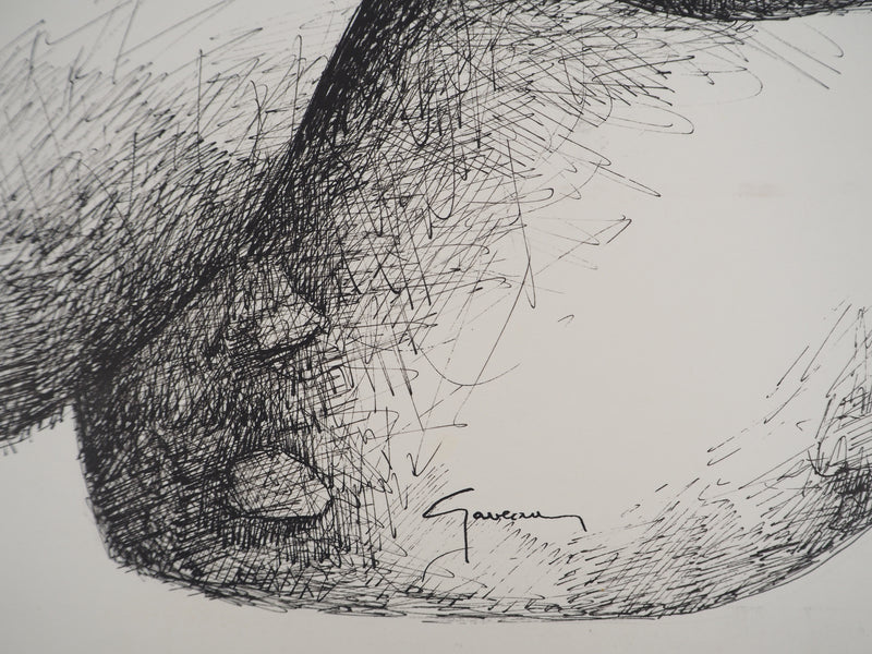Claude GAVEAU : Modèle nue féminin, Dessin original (photo de détail 2) - Crédit photo : Galerie Art.Paris
