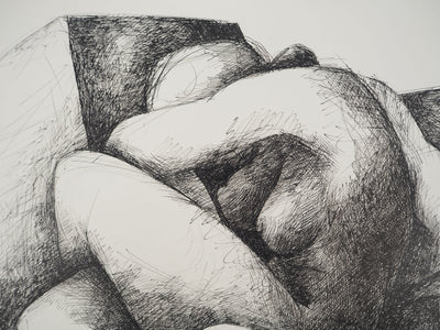 Claude GAVEAU : Sculpture de femmes nues, Dessin original (photo de détail 5) - Crédit photo : Galerie Art.Paris
