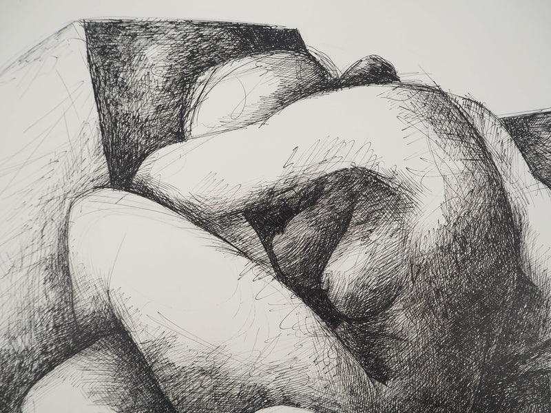 Claude GAVEAU : Sculpture de femmes nues, Dessin original (photo de détail 5) - Crédit photo : Galerie Art.Paris