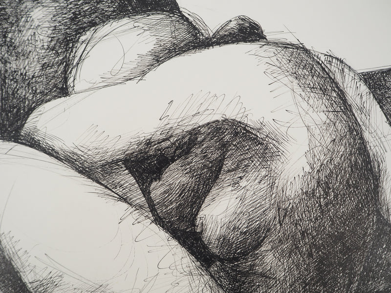 Claude GAVEAU : Sculpture de femmes nues, Dessin original (photo de détail 6) - Crédit photo : Galerie Art.Paris