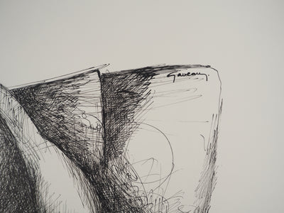 Claude GAVEAU : Sculpture de femmes nues, Dessin original (photo de détail 2) - Crédit photo : Galerie Art.Paris