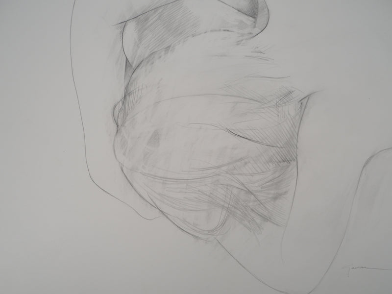 Claude GAVEAU : Souffle sur la nuque, Dessin original (photo de détail 6) - Crédit photo : Galerie Art.Paris