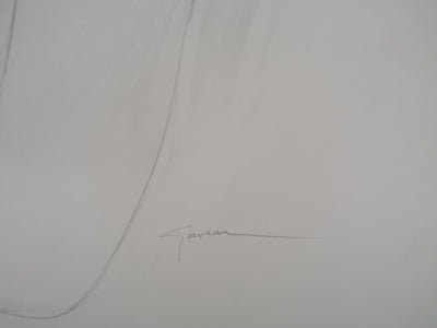 Claude GAVEAU : Souffle sur la nuque, Dessin original (photo de détail 2) - Crédit photo : Galerie Art.Paris