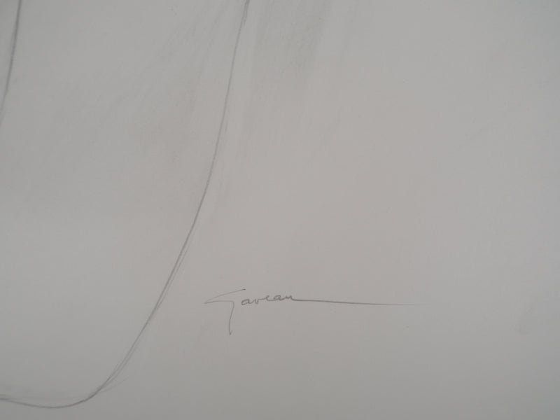 Claude GAVEAU : Souffle sur la nuque, Dessin original (photo de détail 2) - Crédit photo : Galerie Art.Paris
