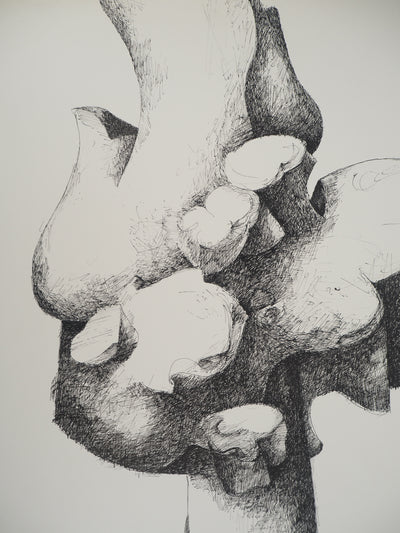 Claude GAVEAU : Le bouquet, Dessin original (photo de détail 4) - Crédit photo : Galerie Art.Paris
