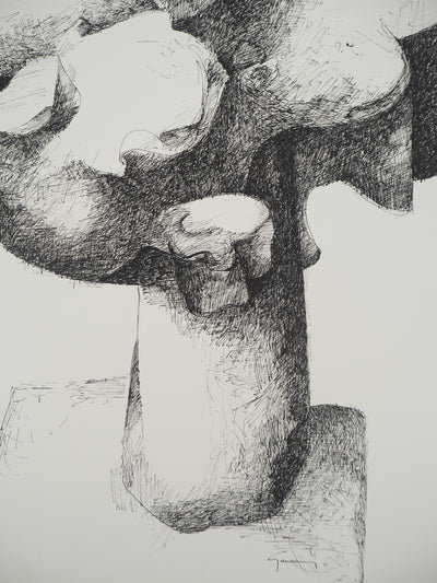 Claude GAVEAU : Le bouquet, Dessin original (photo de détail 6) - Crédit photo : Galerie Art.Paris